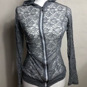 Awesome lace sexy zip up size small